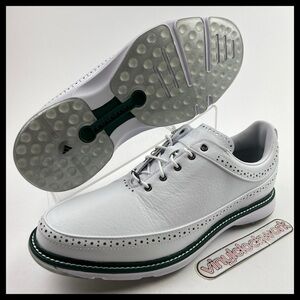 Adidas MC80 Spikeless Golf Shoes Mens Size 10 White Collegiate Green IE3526